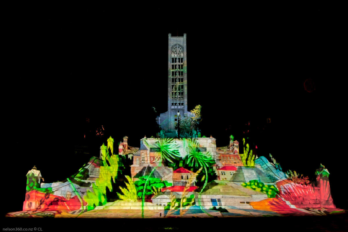 Nelson Cathedral Piki Mai Projection