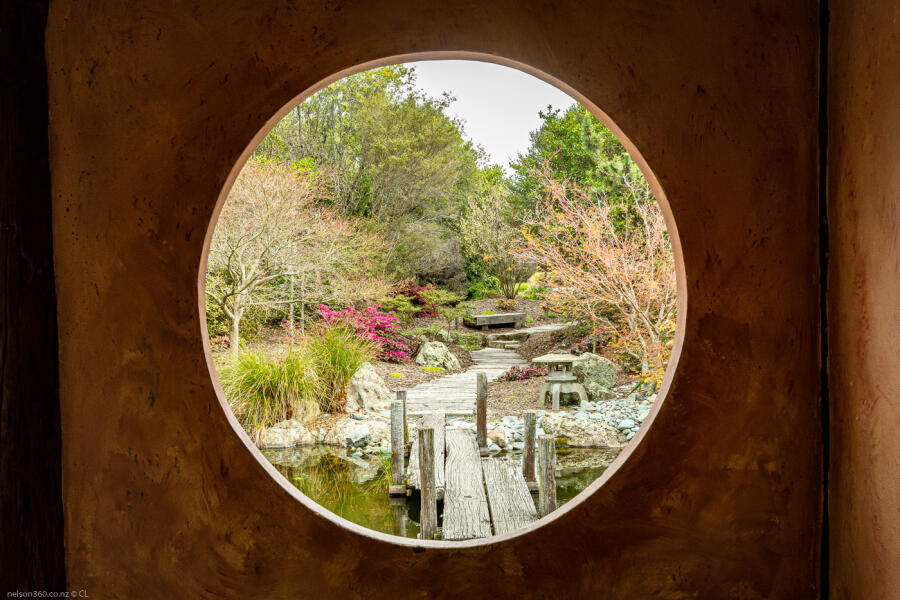 Japanese Miyazu Garden Teehouse View Nelson