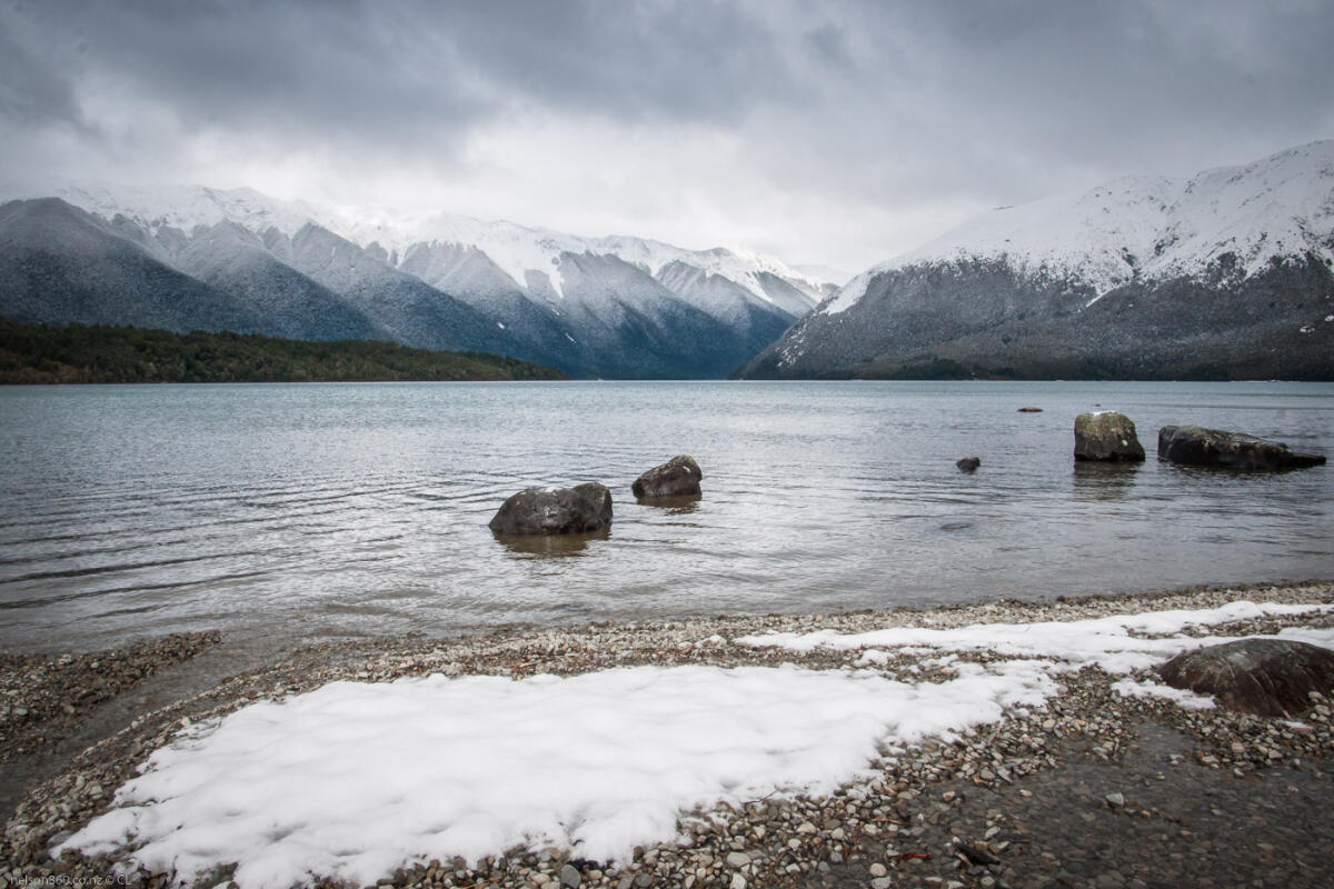 Nelson Lakes Rotoiti Winter Snow