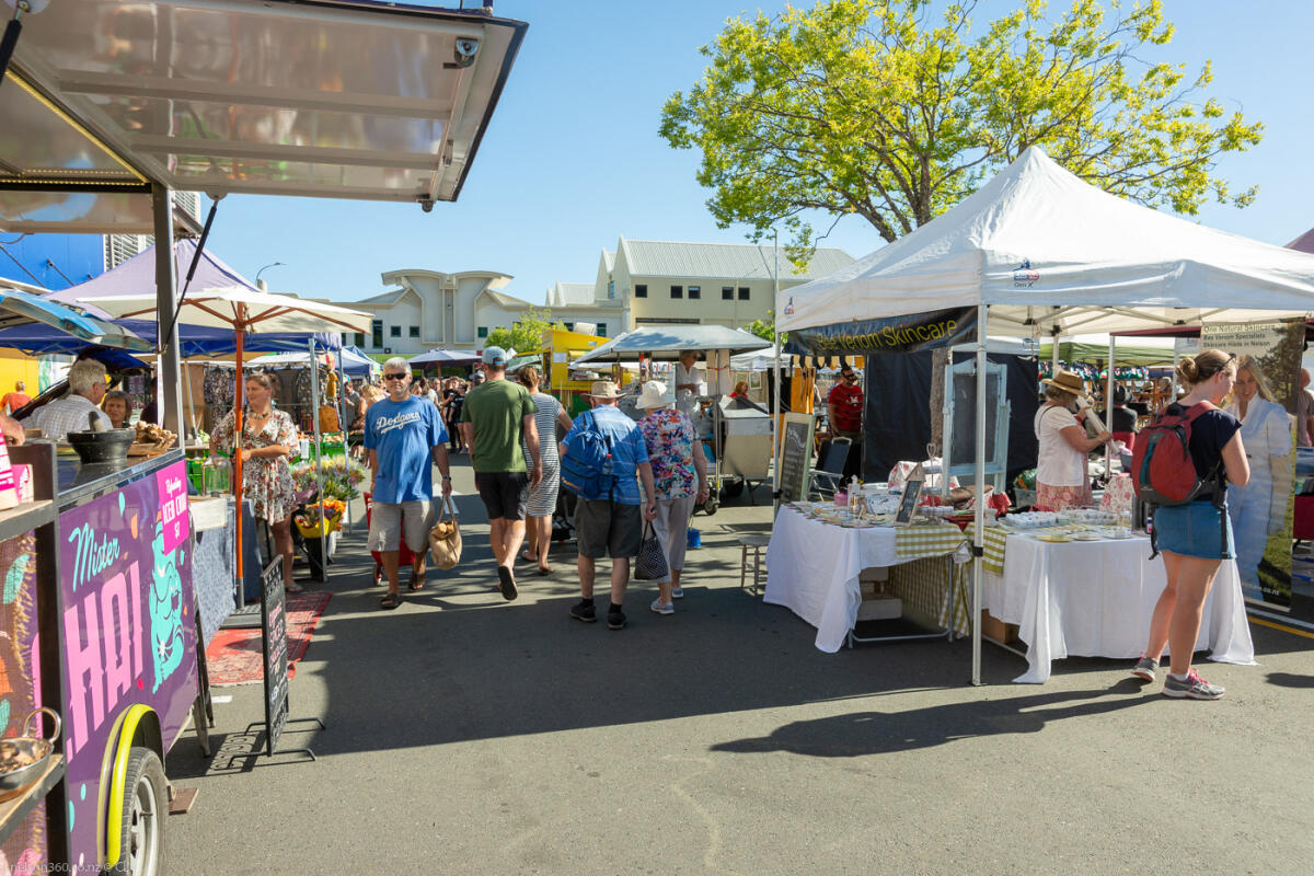 Nelson Saturday Market Stalls