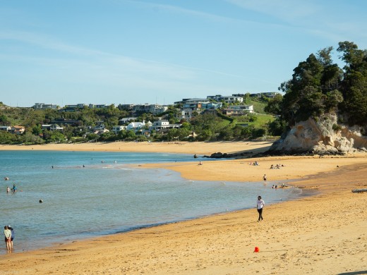 Kaiteriteri in the foreground and Little Kaiteriteri in the back, 