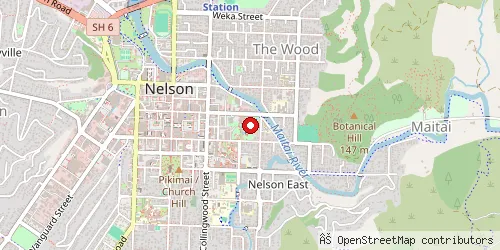 Map showing location of Queen's Gardens