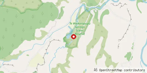 Map showing location of Te Waikoropupū Springs
