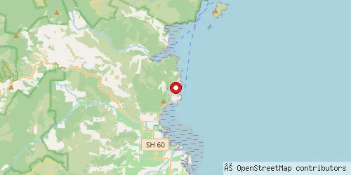 Map showing location of Kaiteriteri Beach