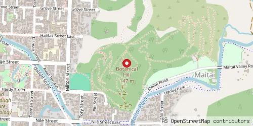 Map showing location of Centre of New Zealand